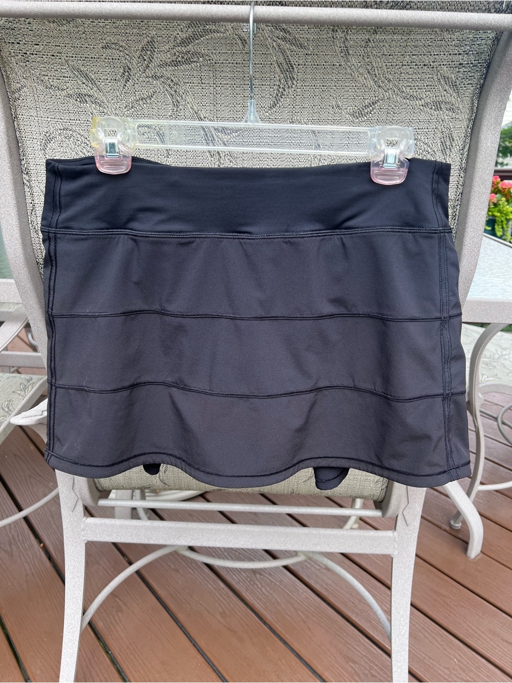 lululemon athletica Black Athletic Skort with Layered Paneling